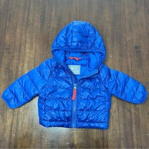 Primary Unisex Baby Lightweight Royal Blue Puffer Jacket Size 0-6 Months